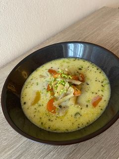 Tárkonyos zöldbableves recept fotója
