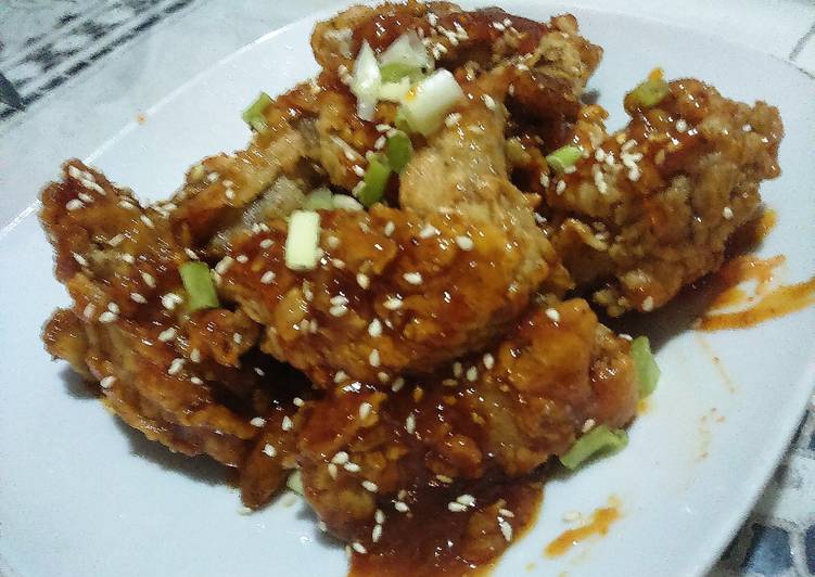 Chicken Wings ala Korea Mudah