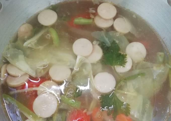 Cara Praktis Buat Sayur sop sosis, Lezat