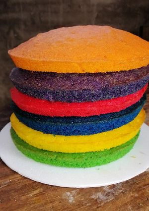 Una foto de Bizcochuelo De Colores