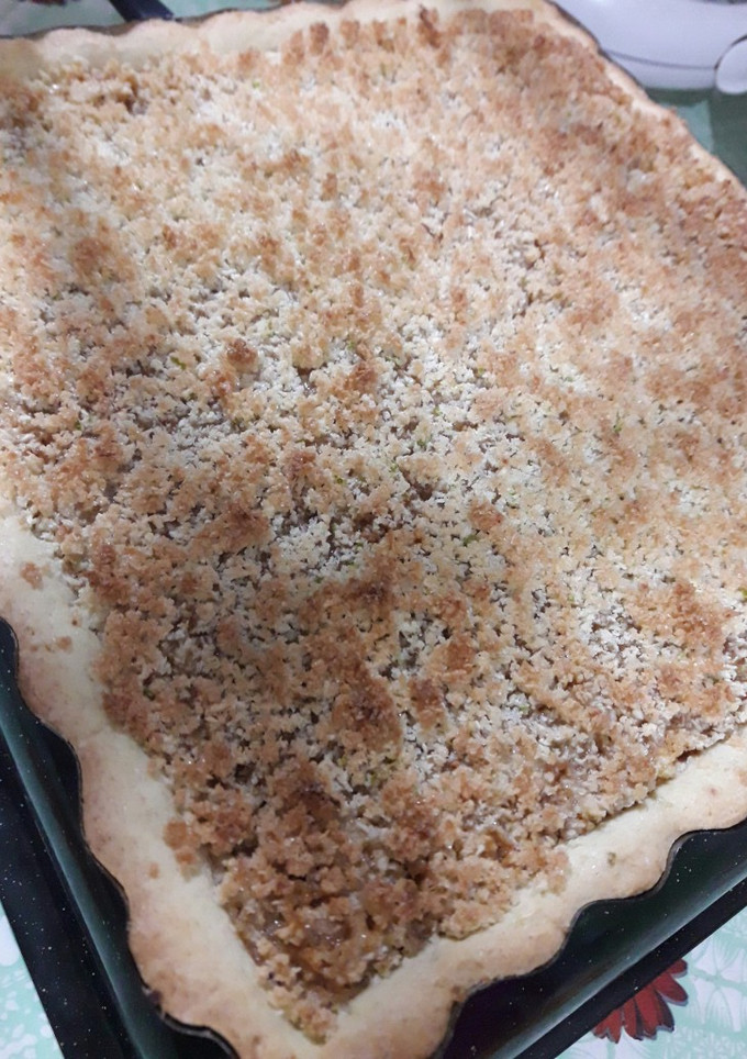 Una foto de Tarta de coco y dulce de leche