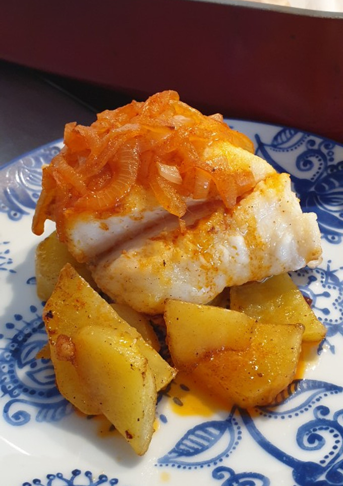 Una foto de Bacalao a la portuguesa