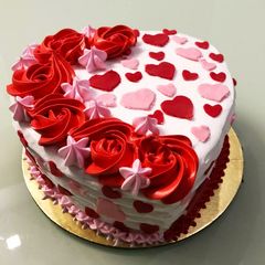 A picture of Heart cake.