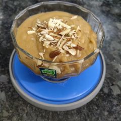 A picture of Aata halwa (kadha Prasad).