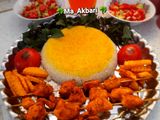 🌺جوجه تنوری با برنج قالبی