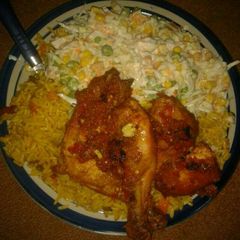 A picture of Jollof rice.