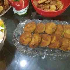 A picture of Aloo shami kabab.