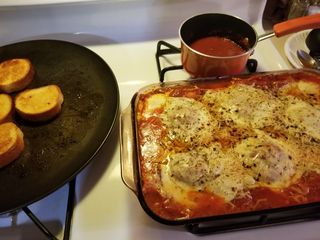Baked cheese ravioli