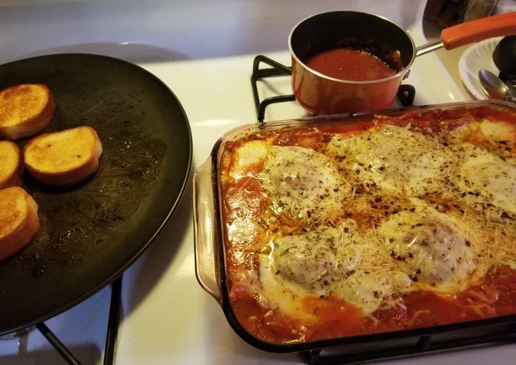 Recipe of Perfect Baked cheese ravioli