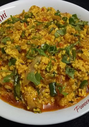 A picture of Paneer bhurji.