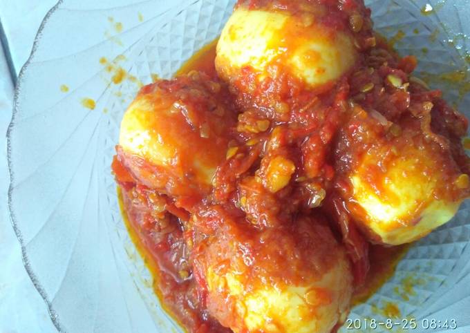 Cara Gampang Menyiapkan Telur Balado, Lezat