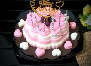 Foto resep Tart Puding Vanila Strawberry with WCC