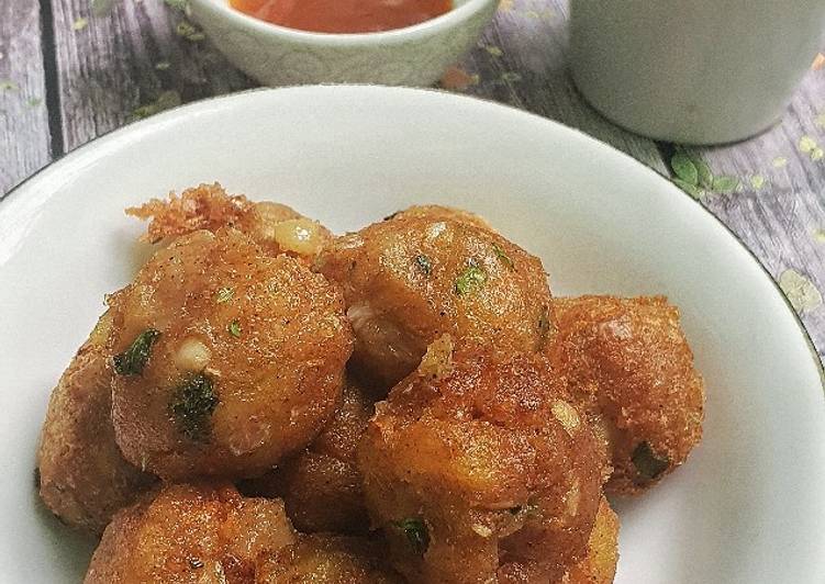 makanan Potato Veggie ball Jadi, Bisa Manjain Lidah