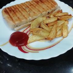 A picture of Finger Chips Cheesy Sub.
