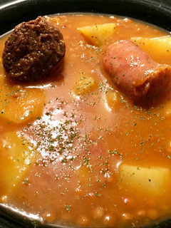 Una foto de Lentejas con chorizo y morcilla