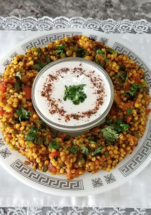 A picture of Jowar Pulao (Healthy Comfort in a Bowl).