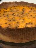 Torta de maracujá y chocolate