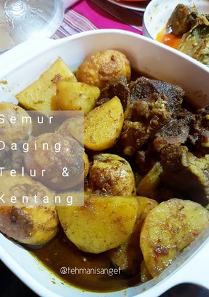 Foto resep Semur Daging, Kentang & Telur (spesial bumbu Ngoh Hiong)