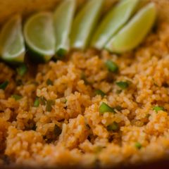 A picture of Mexican Rice.