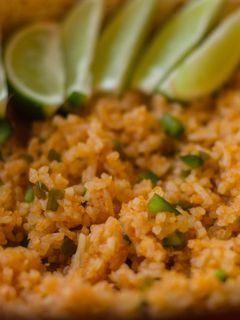 A picture of Mexican Rice.