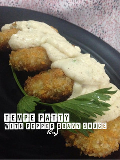 Foto resep Tempe Patty with Pepper Gravy Sauce