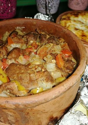 صورة لوصفة طاجن لحمة شمبري