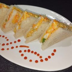 A picture of Egg Mayo Sandwich | Snack Recipe | Egg Sandwich without toaster.