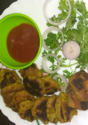 A picture of Raw banana cutlet.