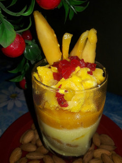 मैंगो कस्टर्ड पुडिंग (Mango custard pudding recipe in hindi) रेसिपी मुख्य फोटो