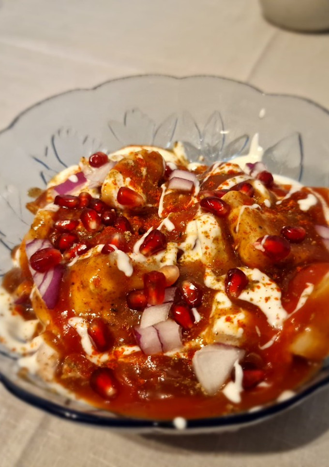 Indiai előétel, Papdi Chaat recept fotója
