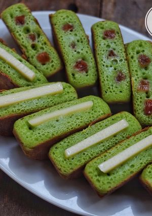 Foto resep Kue pukis pandan