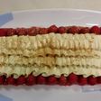 Tarta de frambuesa, pistacho y lima