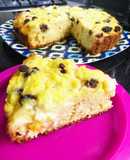 Torta matera con manzana y pasas