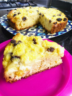 Una foto de Torta matera con manzana y pasas