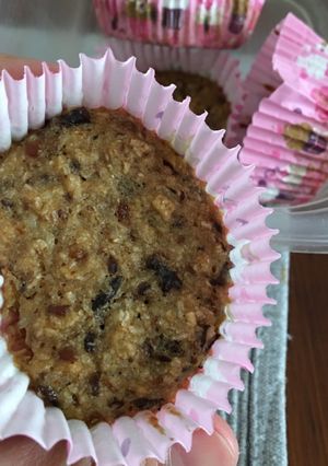 Una foto de Muffins de avena banana y pasas BLW