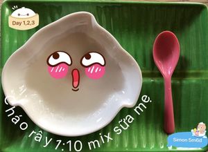 Hình của món Ăn dặm kiểu nhật - Cháo rây 1:10 (ngày 1,2,3).