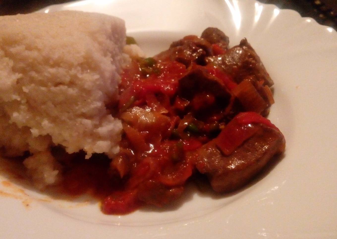Fried Liver, Ugali