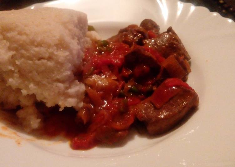 Easiest Way to Make Favorite Fried Liver, Ugali