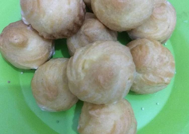 Resep Pastry choux with creamy puffs Anti Gagal