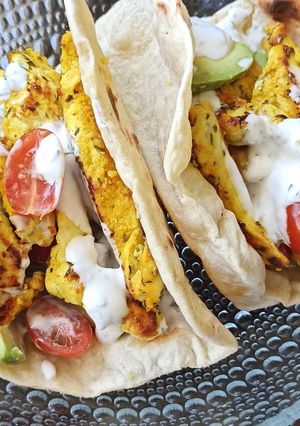 Une photo de Pain pita maison express