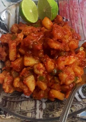 عکسی از دستور خوراک میگو 🦐🦐