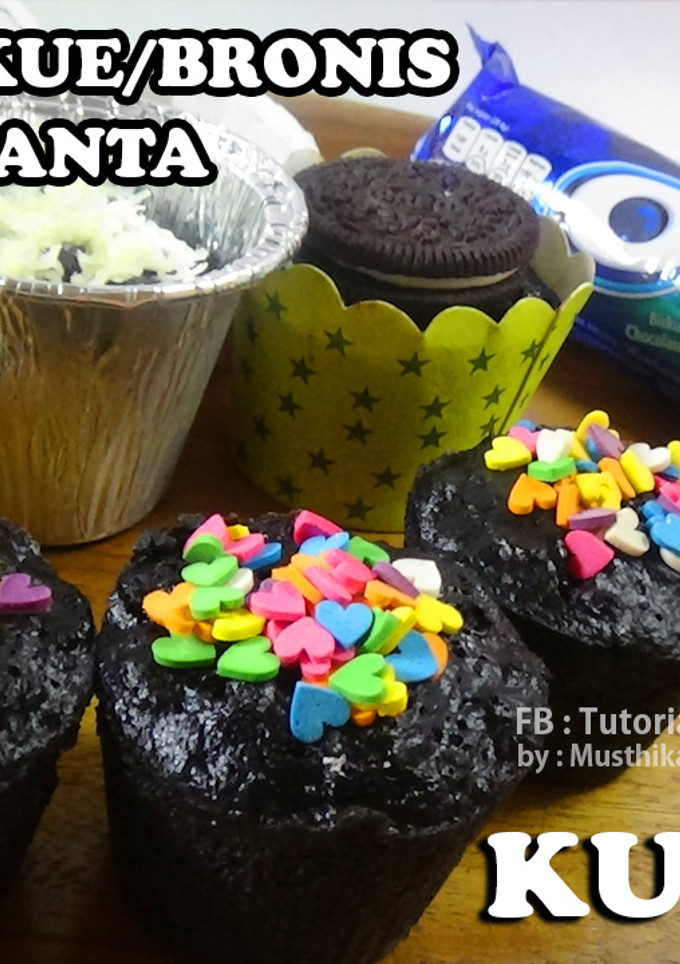 Foto resep Cake/Kue/Bronies Oreo Fanta Kukus Mudah Enak Cuma 2 Bahan Saja