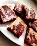 Red velvet cream cheese brownies❤️😋