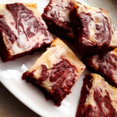 Red velvet cream cheese brownies❤️😋 A picture of Red velvet cream cheese brownies❤️😋.