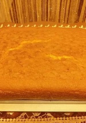 صورة لوصفة كيكة سادة حجم عائلي