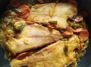 Una foto de filete de gallo