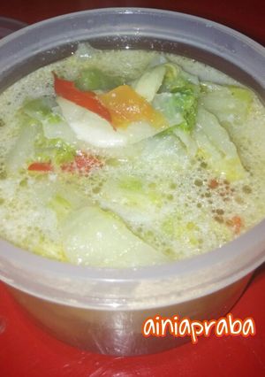 Foto resep Sawi Putih Kuah Santan Tomat