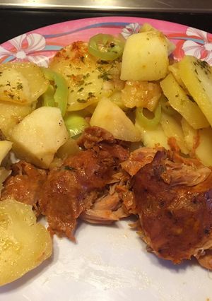 Almás-krumplis köret recept fotója
