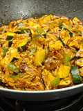 Wok picante de arroz con verduras