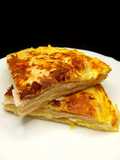 Tortilla con tortitas queso y pavo